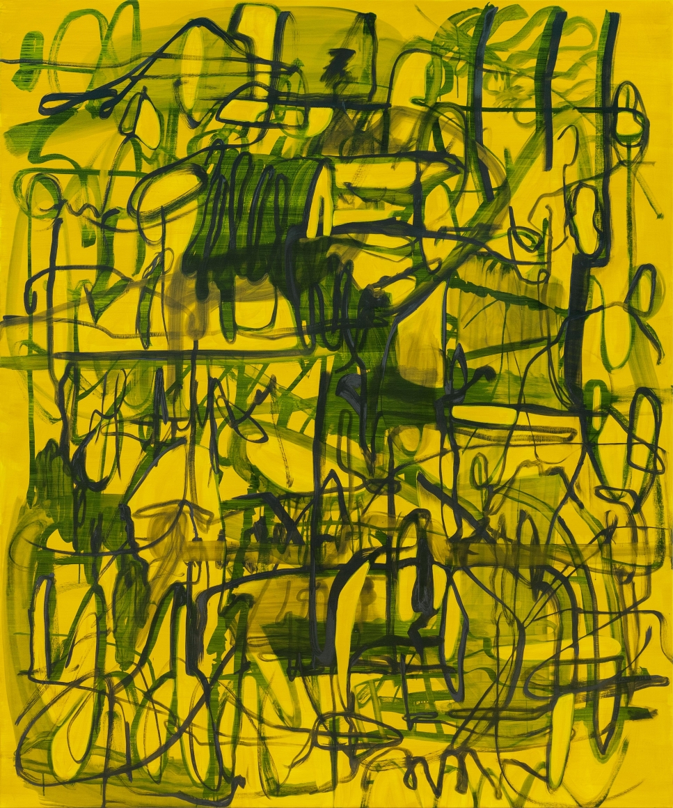 Jana Schröder, Kadlites L21, 2019, Acrylic, graphite and lead on canvas, 94 1/2 x 78 3/4 in (240 x 200 cm), JSR19.021