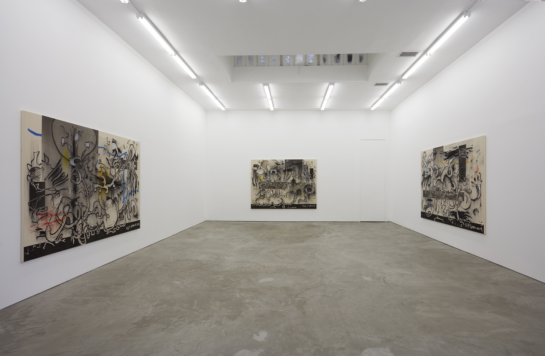 Installation View 2 of Jan-Ole Schiemann's Can You Show Me the Way to Paradise Road? (March 18–April 17, 2017) Nino Mier Gallery, Los Angeles, CA