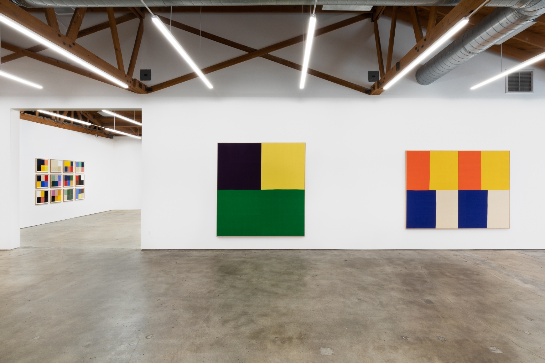 Installation View of Ethan Cook: Arenas (October 24–November 21, 2020). Nino Mier Gallery, Los Angeles, CA