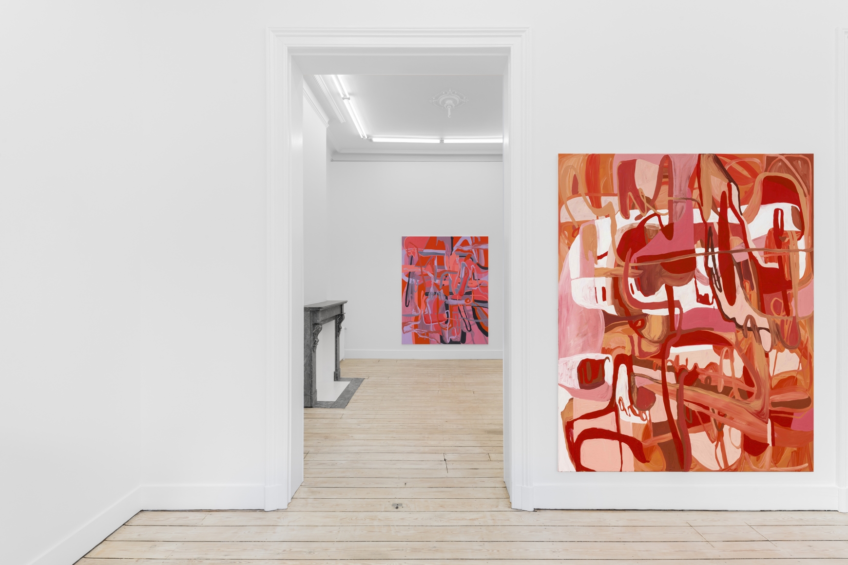 Installation view of Jana Schröder, Mother (March 11-April 10, 2021), Nino Mier Gallery Brussels, Belgium