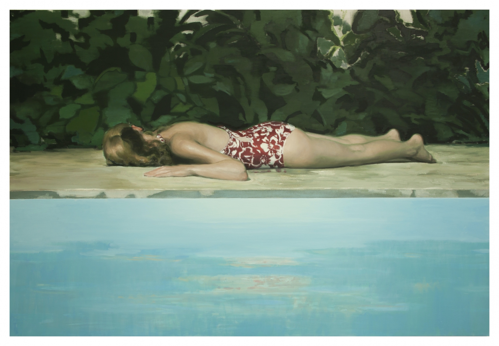 Jonathan Wateridge Pool, 2016 Oil on linen 68 7/8 x 98 3/8 in 175 x 250 cm