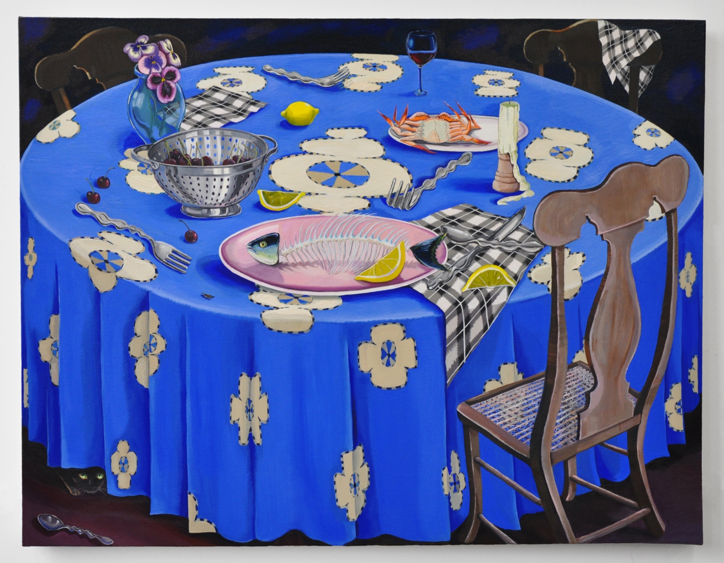 Nikki Maloof After Hours, 2019 Oil on canvas 52 x 68 in 132.1 x 172.7 cm (NMA20.002)