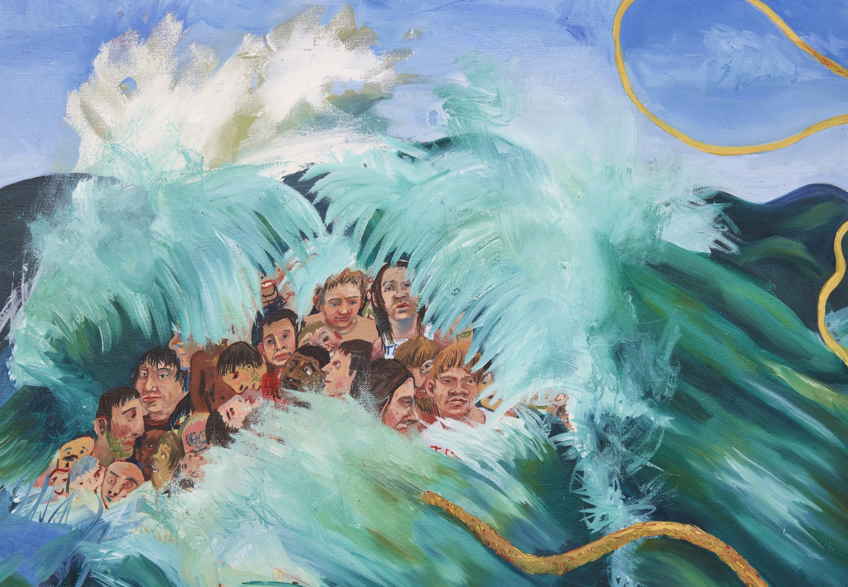 Celeste Dupuy-Spencer Rally, Part II, 2017 Oil on canvas 24 x 30 in 61 x 76.2 cm (CDS17.004)