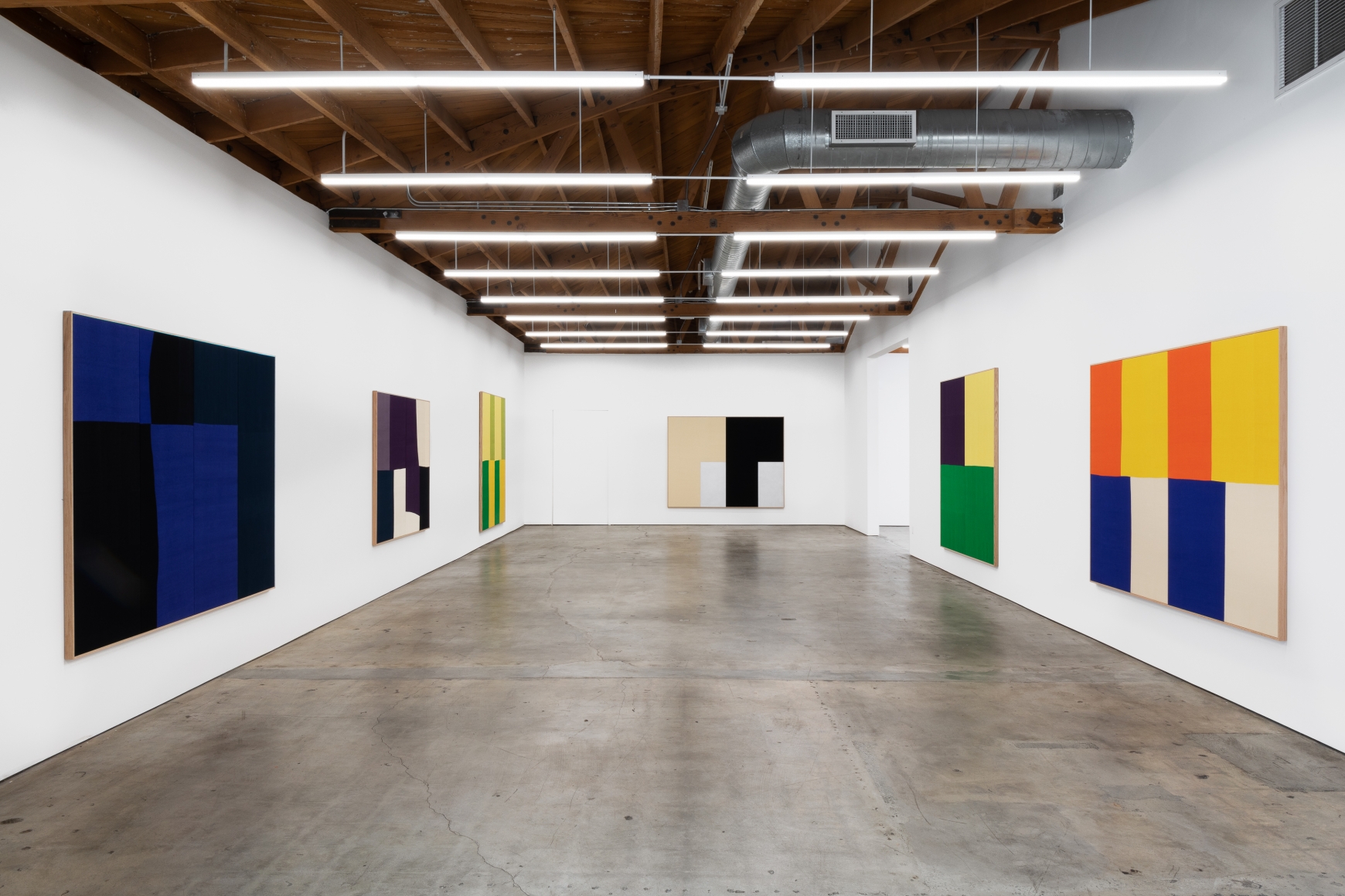 Installation View of Ethan Cook: Arenas (October 24–November 21, 2020). Nino Mier Gallery, Los Angeles, CA