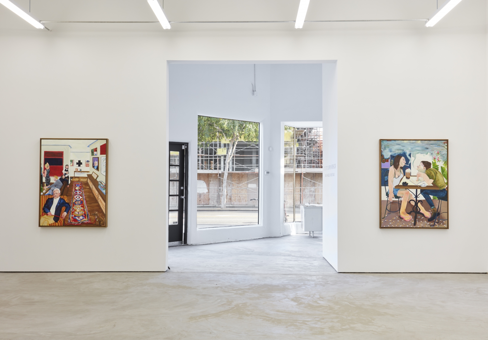 Installation view 2 of Celeste Dupuy-Spencer: And a Wheel on the Track (April 2 – May 14, 2016), Nino Mier Gallery, Los Angeles