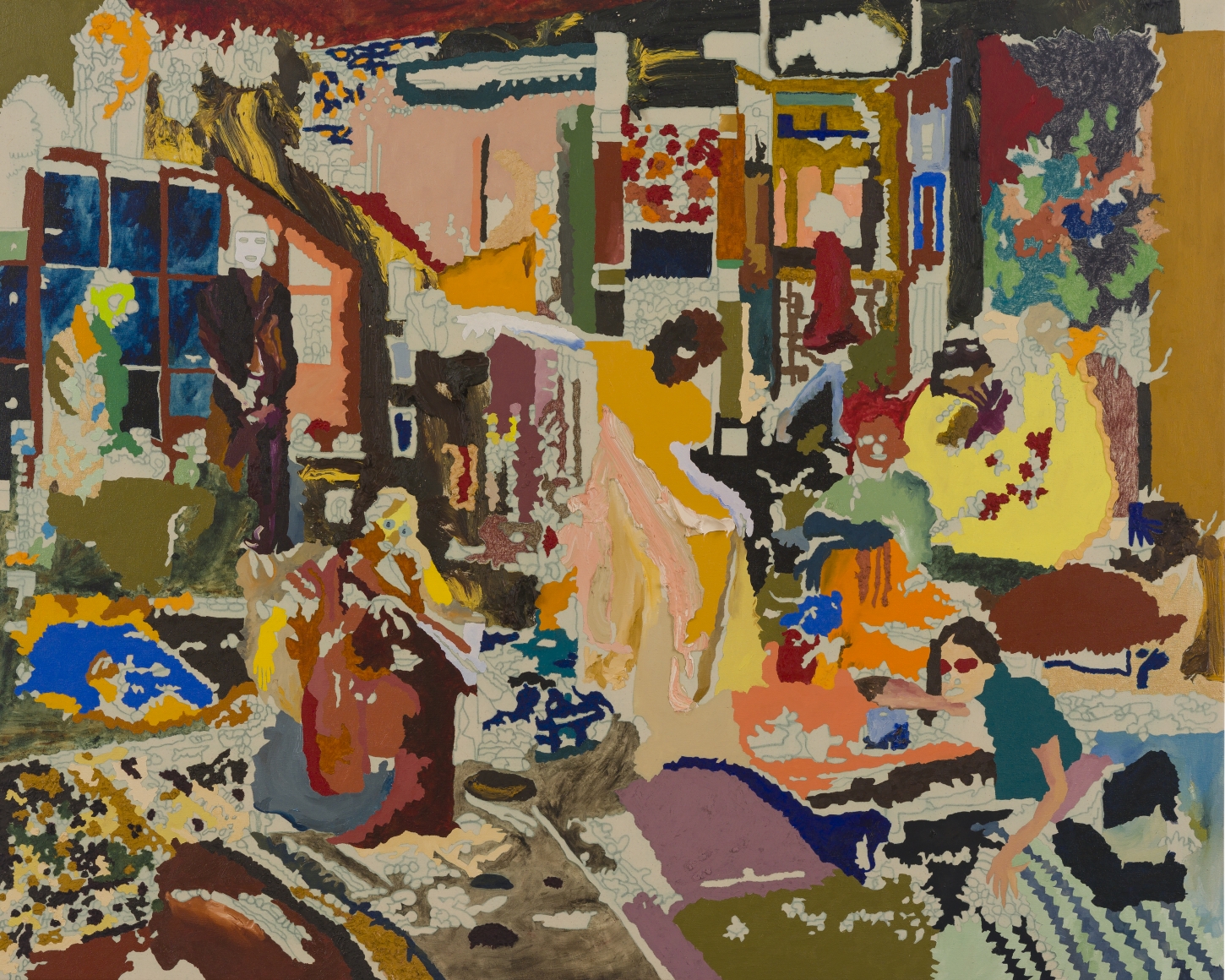 Cindy Phenix A Model for Human Affairs, 2019 Oil and pastel on canvas 48 x 60 in 121.9 x 152.4 cm (CP19.002)