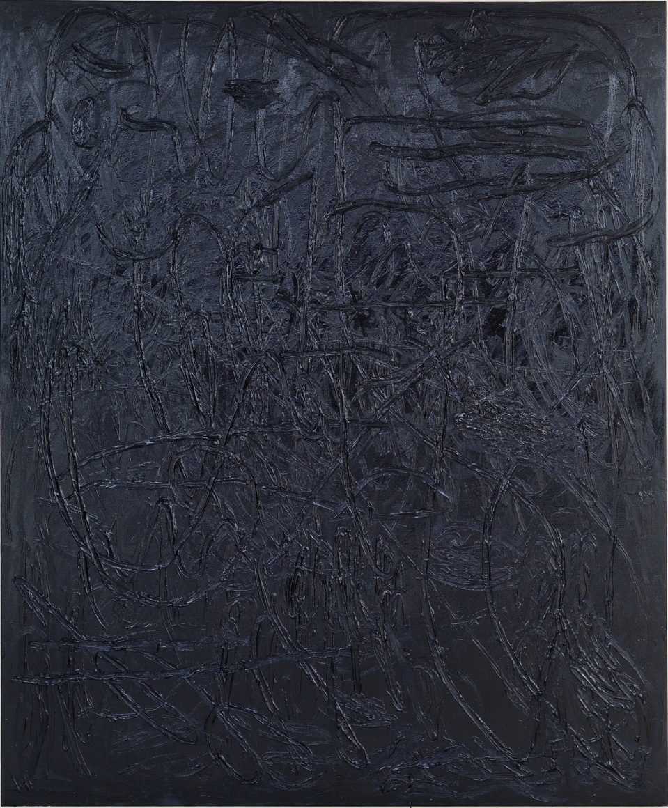 Jana Schröder, Spontacts CH L5, 2014. Oil on canvas, 90.6 x 74.8 in, 230 x 190 cm (JSR14.001)