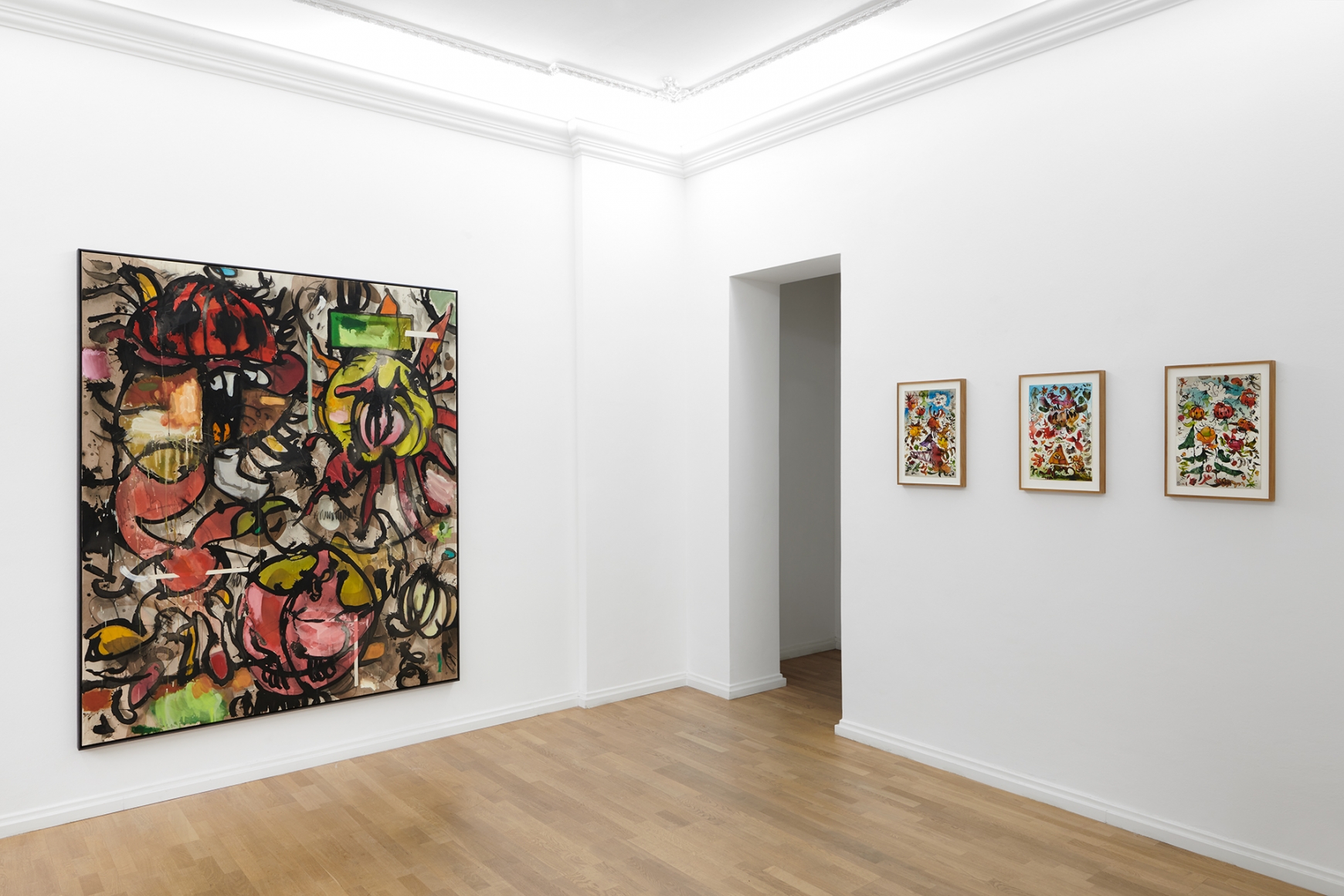 Installation view of Jan-Ole Schiemann's, Are you relevant my friend?, (March 21-April 10, 2021). Salon Nino Mier Cologne