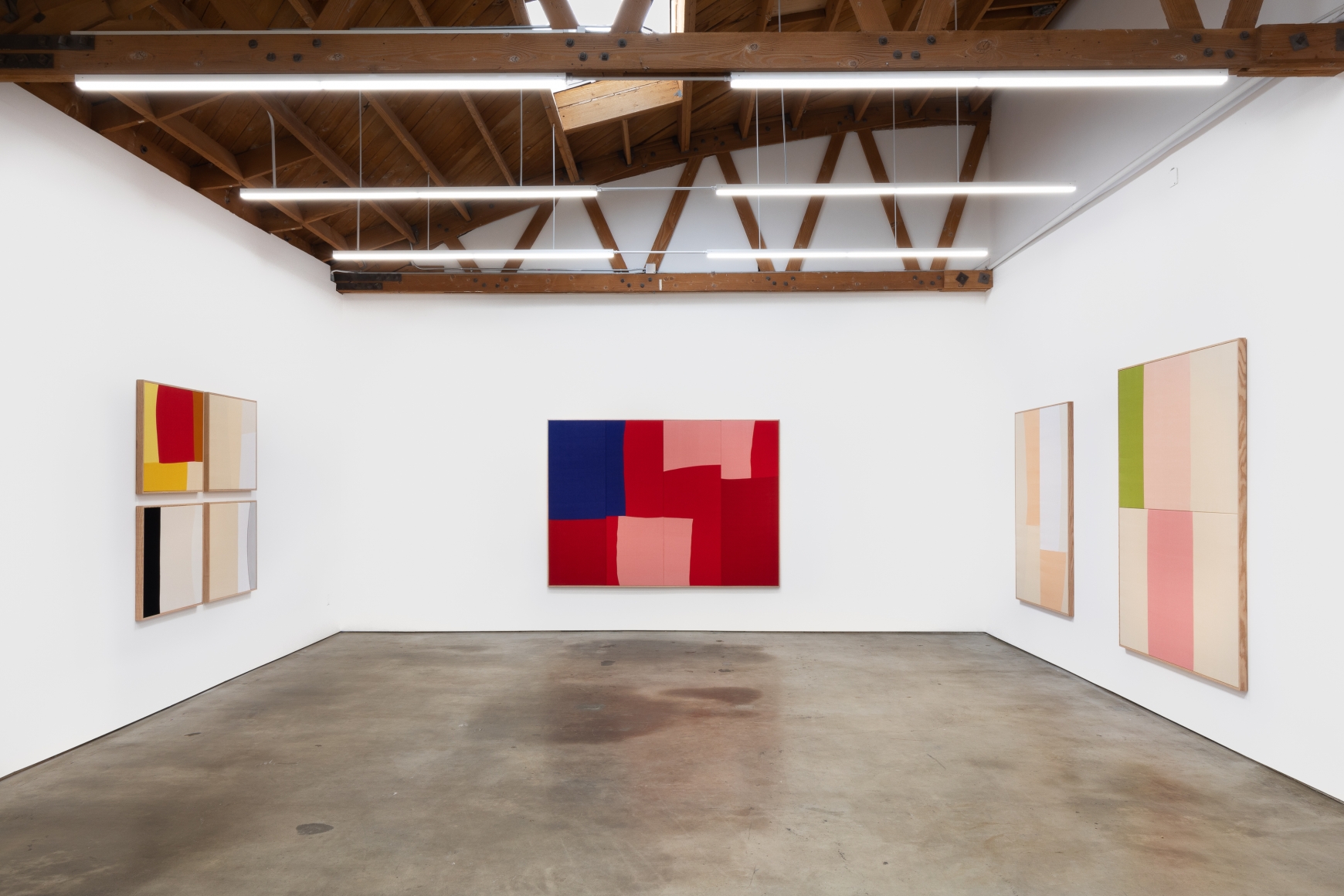 Installation View of Ethan Cook: Arenas (October 24–November 21, 2020). Nino Mier Gallery, Los Angeles, CA