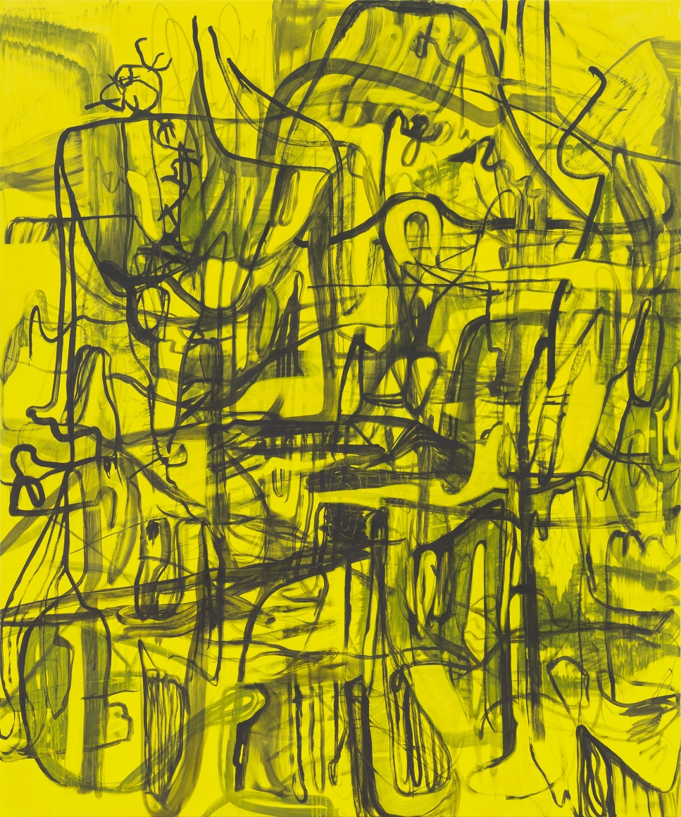 Jana Schröder, Kadlites L12, 2017, Acrylic, graphite and lead on canvas, 94 1/2 x 78 3/4 in (240 x 200 cm), JSR19.012