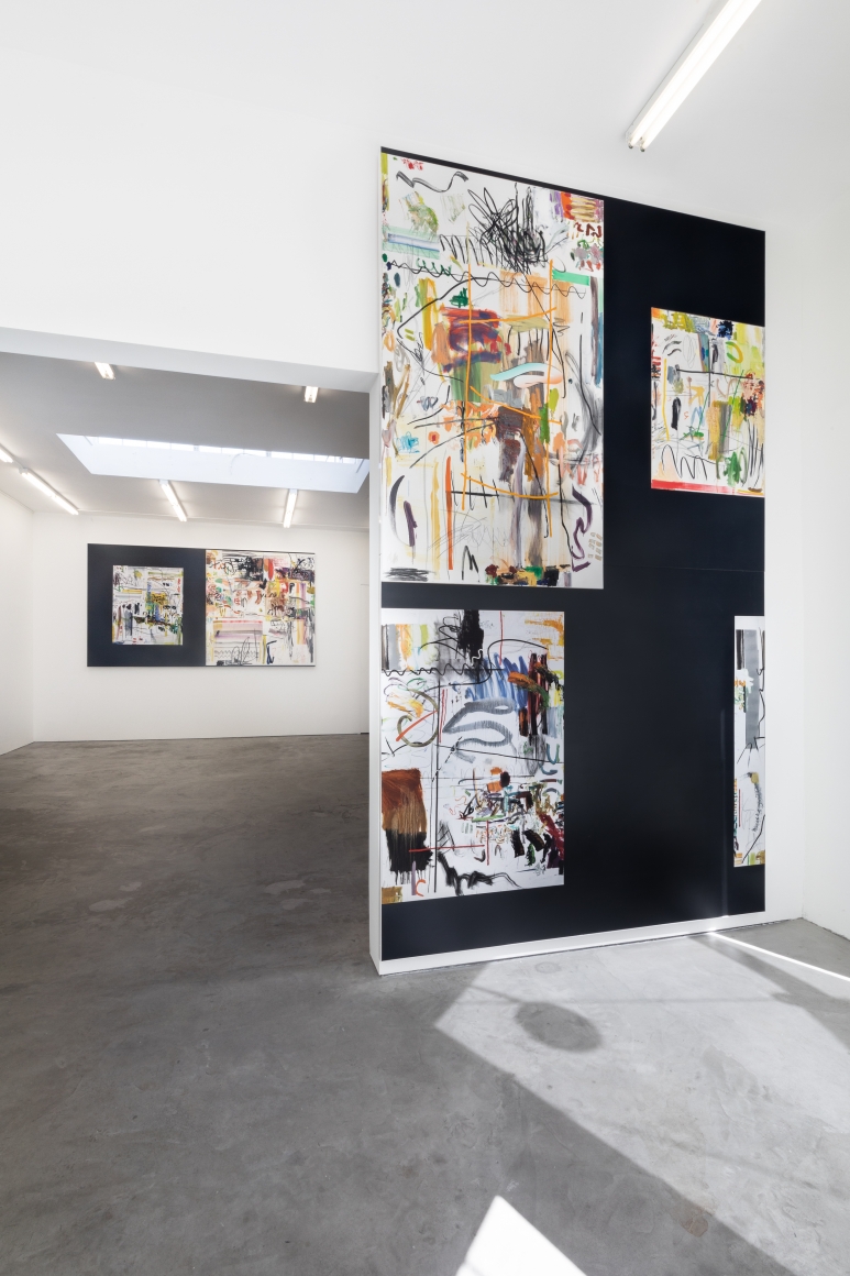 Installation View of "Hi_LoRes_58", "Hi_LoRes_46", "Hi_LoRes_57", and "Hi_LoRes_69" Zoomed In
