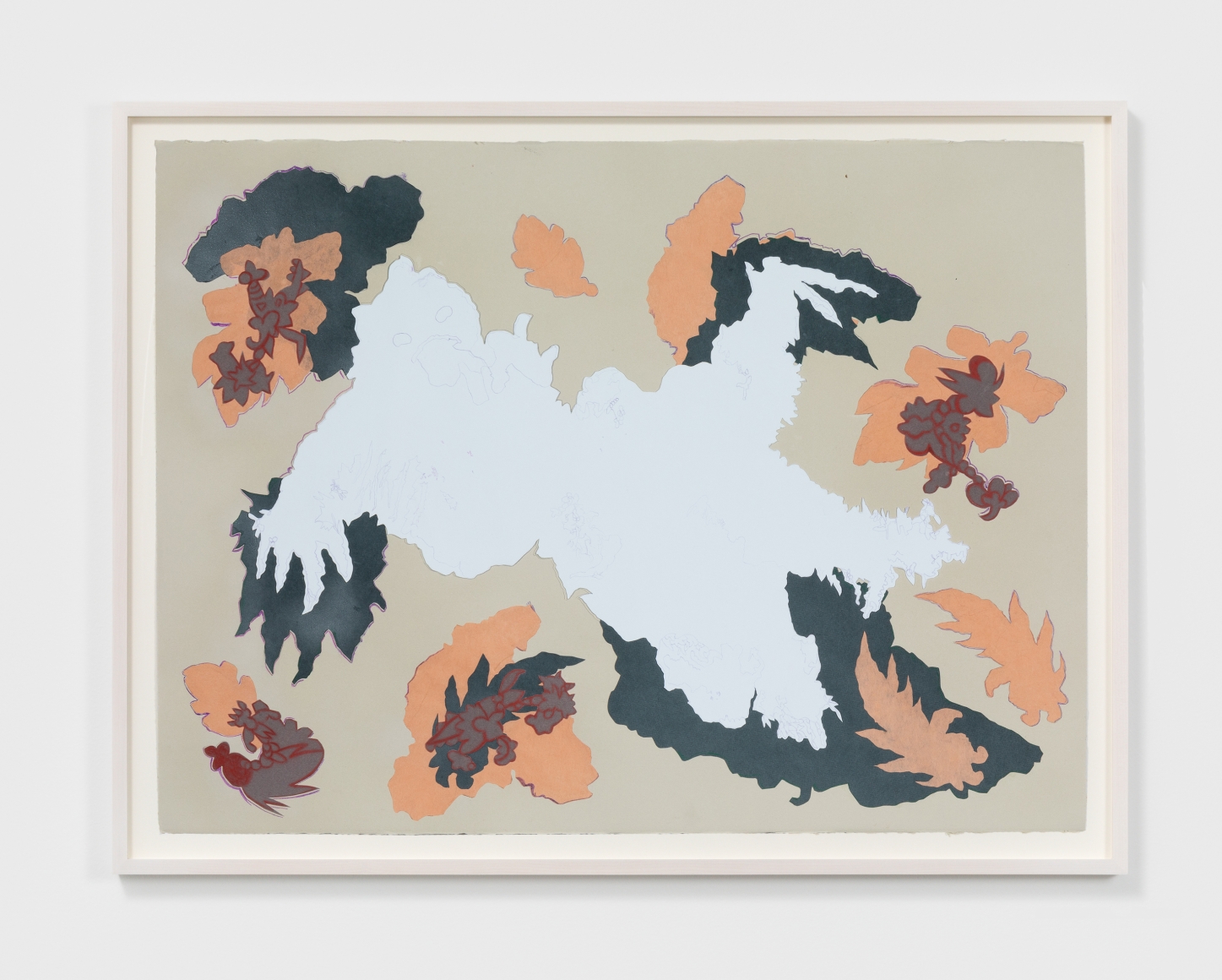 Cindy Phenix, Not Afraid of Ghosts, 2020. Collage, pastel and colored pencil on paper, 22 x 30 in, 55.9 x 76.2 cm (framed), 25 x 33 in, 60 x 82 cm (framed) (CP20.002)