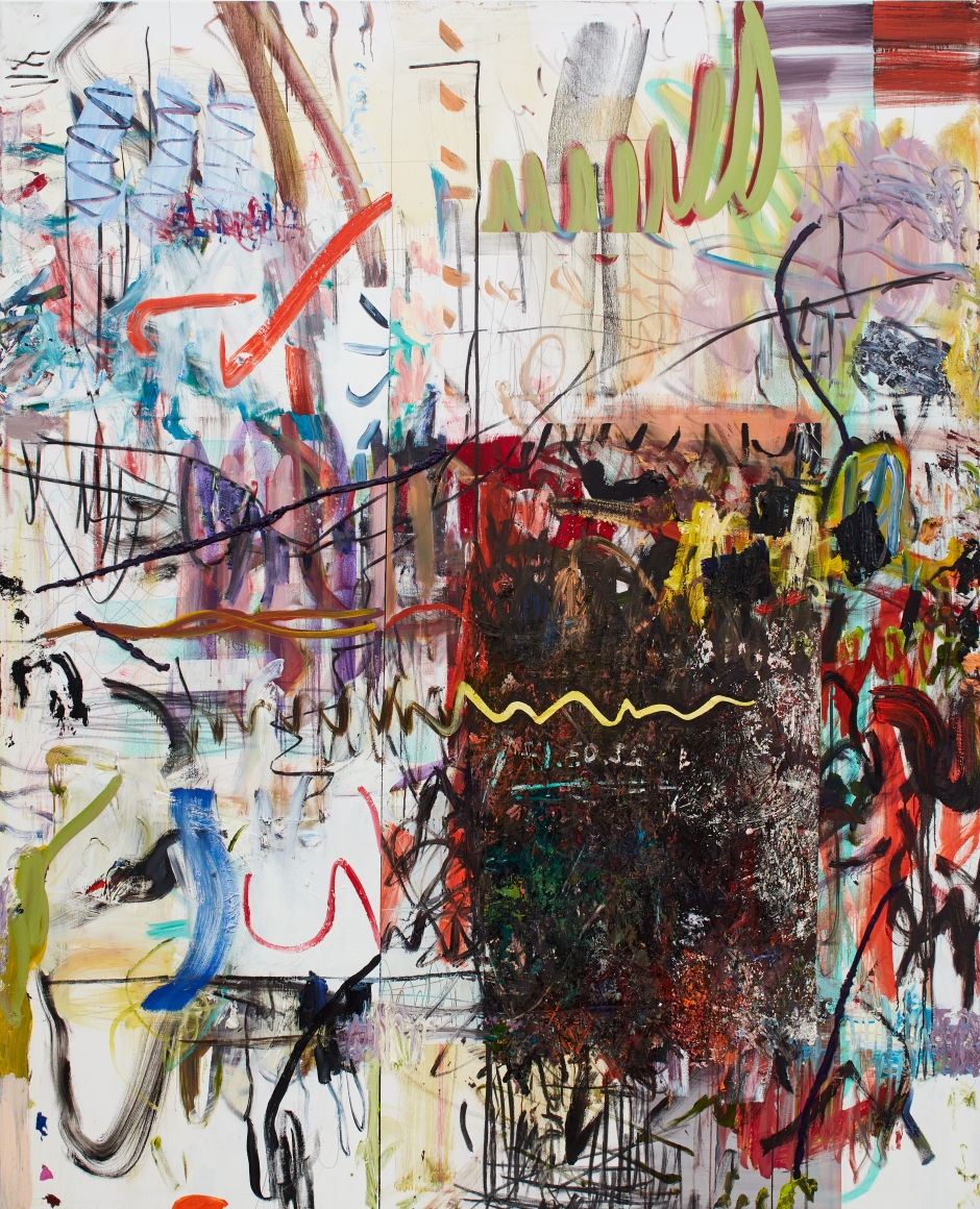 Andreas Breunig, Hi_LoRes No. 26, 2018. Oil, graphite, and charcoal on canvas, 82 5/8 x 66 7/8 in, 210 x 170 cm (ABR18.008)