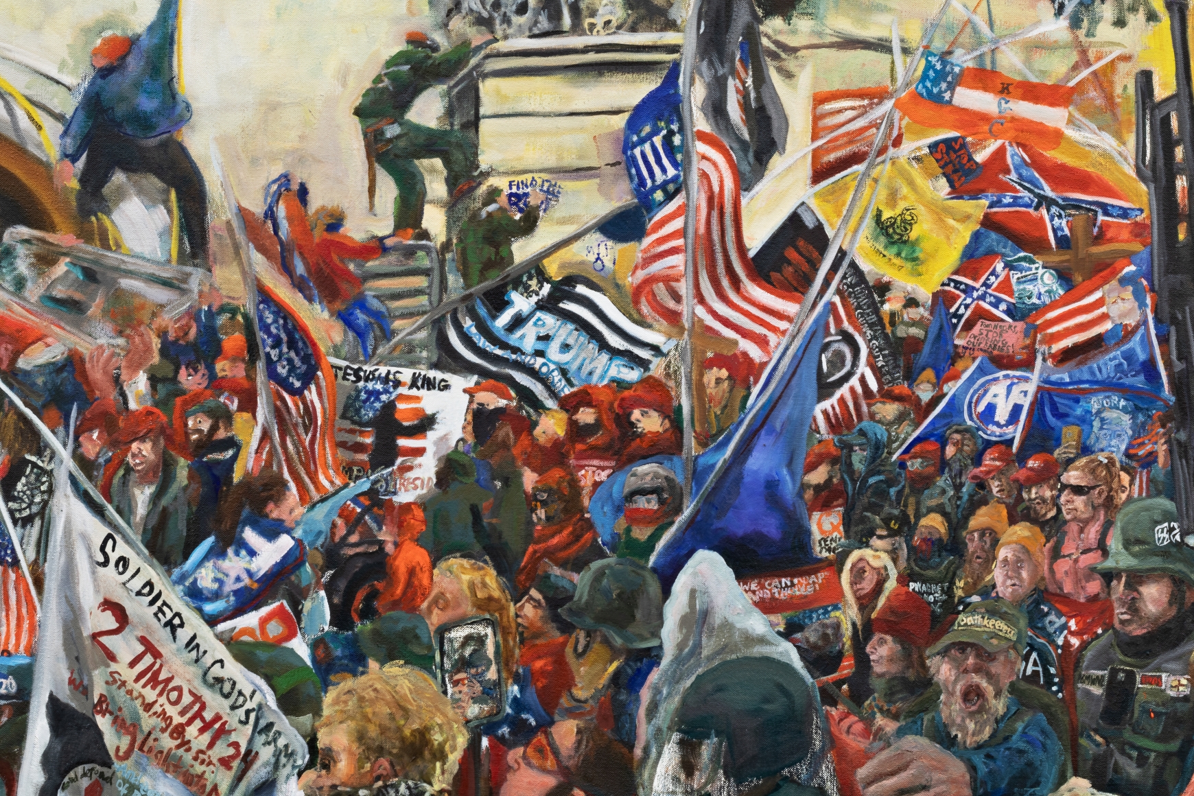 Celeste Dupuy-Spencer Don’t You See That I Am Burning, 2021 Oil on canvas 85 x 85 in 215.9 x 215.9 cm (CDS21.023)