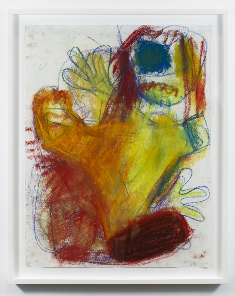 Anke Weyer, Untitled, 2018, Oil pastel on paper, 25 x 19 in, 63.5 x 48.3 cm (AW18.002)
