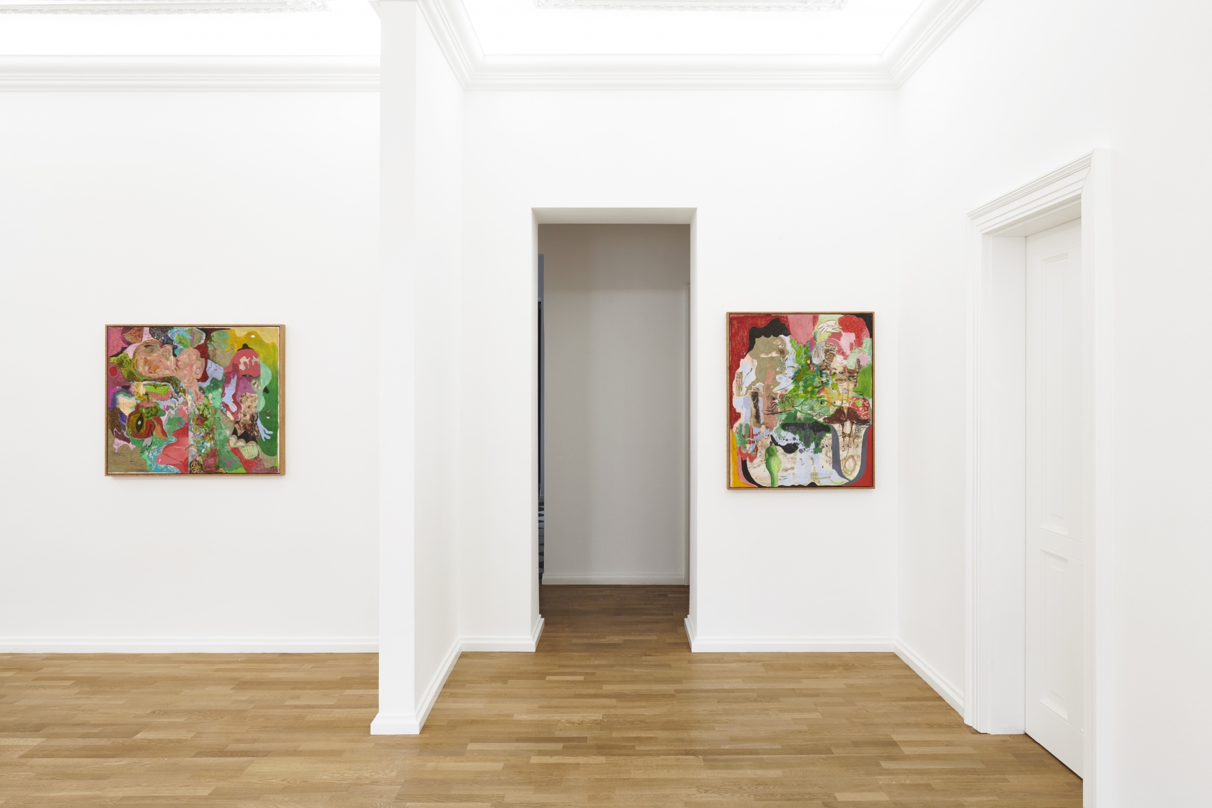 Installation view 2 of Michael Bauer: New Paintings (April 19-22, 2018) at Salon Nino Mier, Cologne