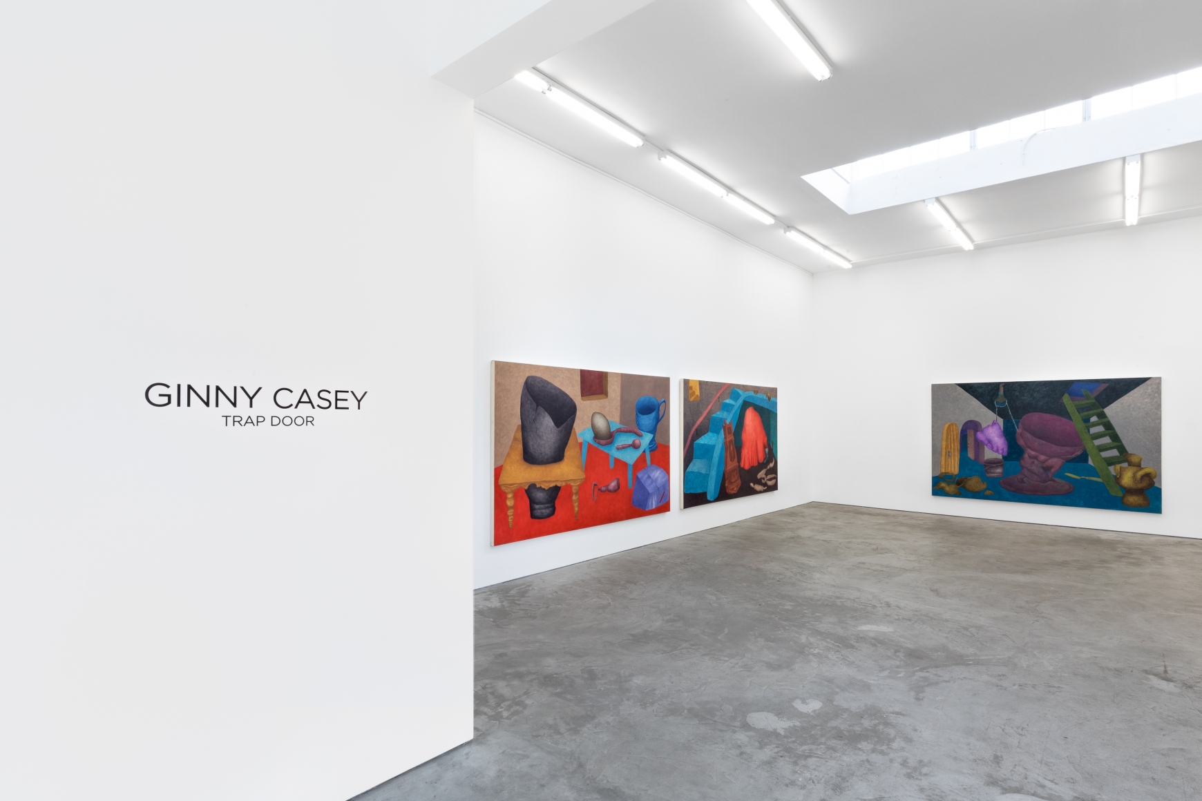 Installation View of "Trap Door", Turning Corner into Main Room