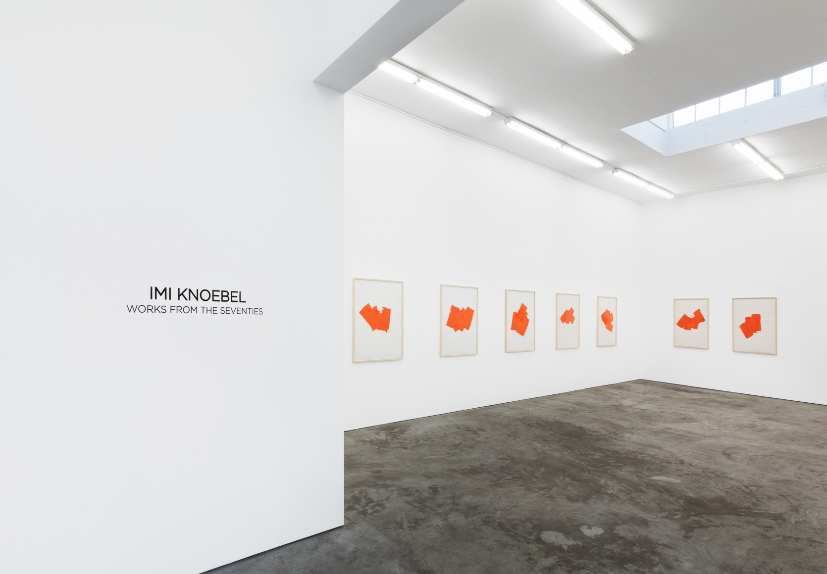 Installation view 5 of Imi Knoebel: Works from the Seventies (November 9-December 21, 2019) at Nino Mier Gallery, Los Angeles