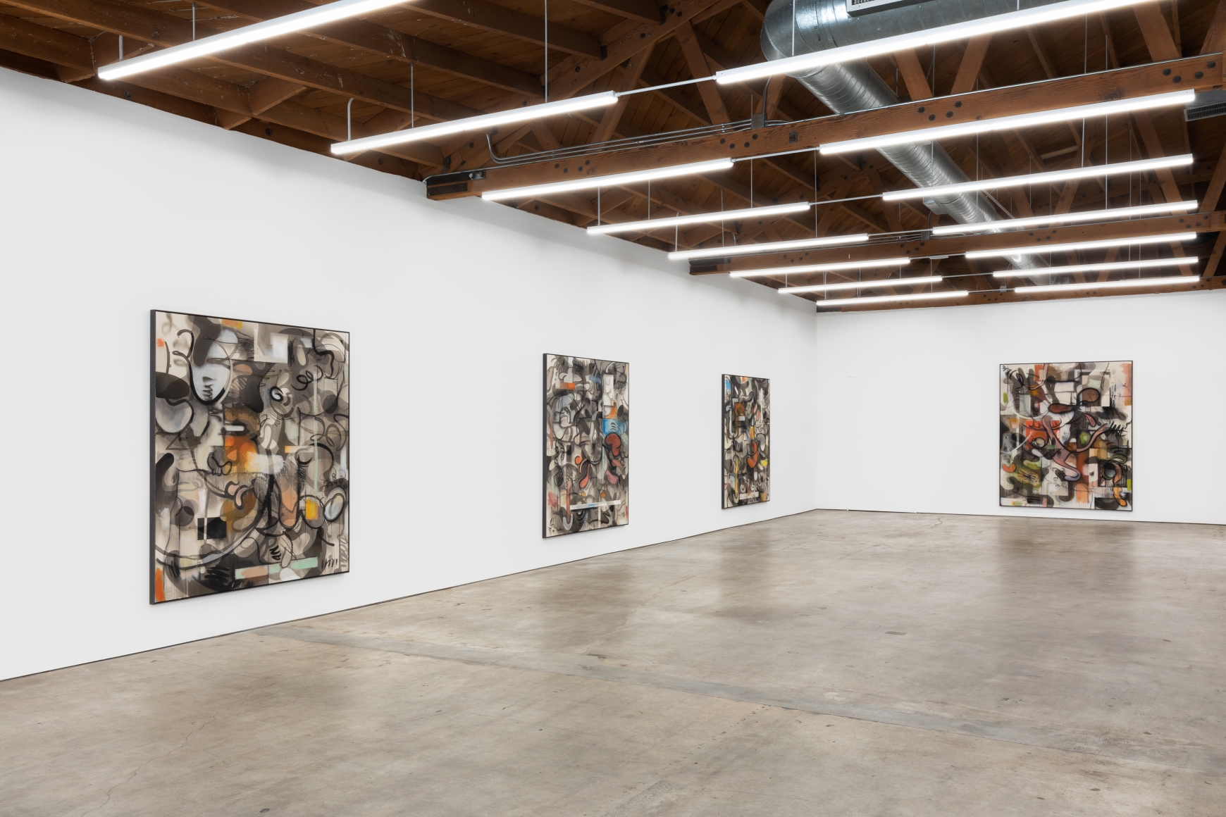 Installation View 2, Paintings Have Feelings Too