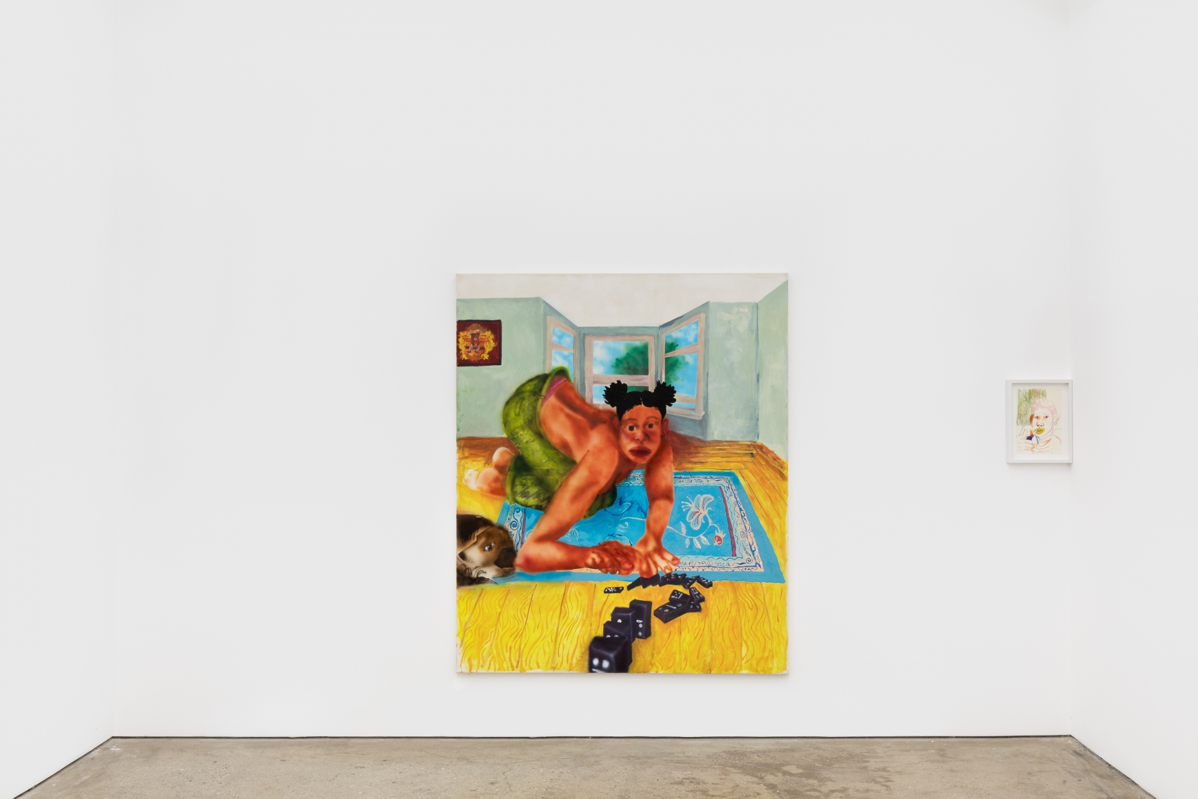 Installation View of Deli Gallery, New York presenting Brianna Rose Brooks: The way things go (November 21–December 19, 2020). Nino Mier Gallery, Los Angeles, CA 1