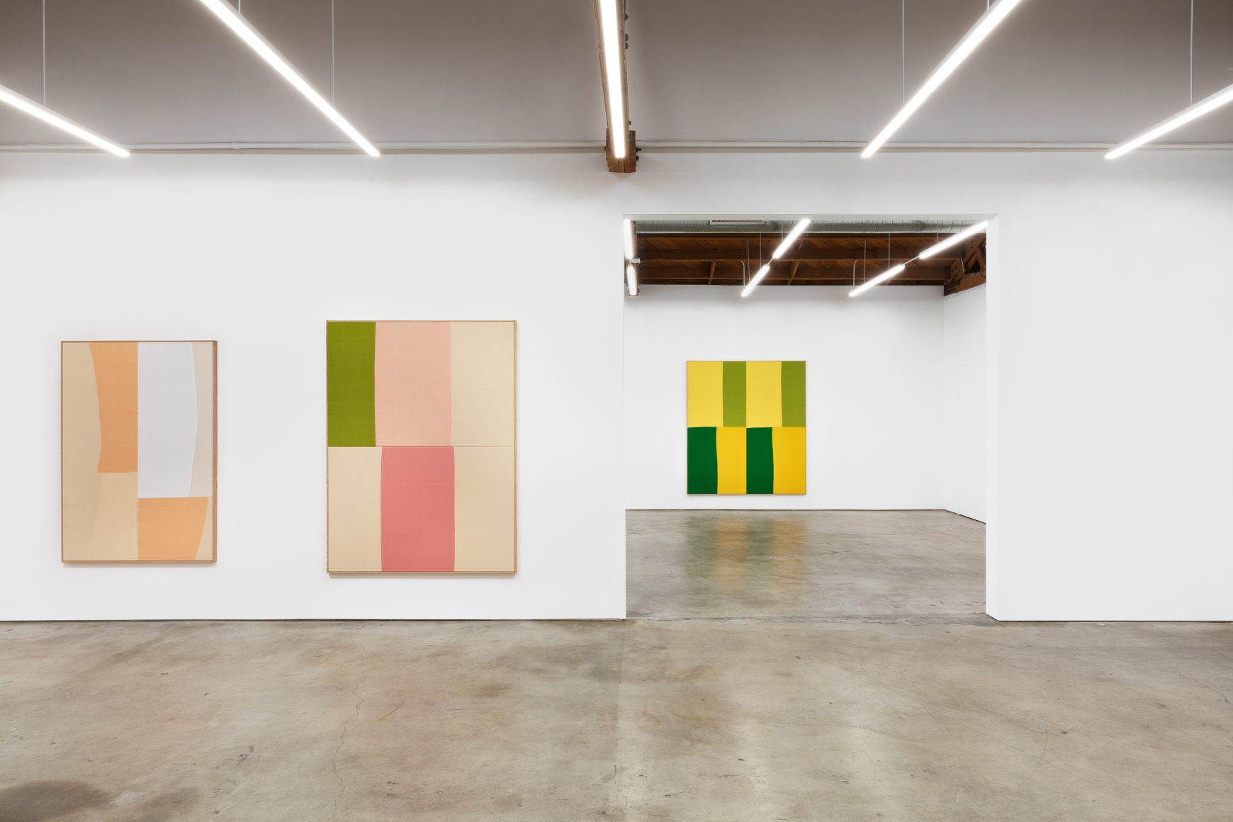 Installation View of Ethan Cook: Arenas (October 24–November 21, 2020). Nino Mier Gallery, Los Angeles, CA
