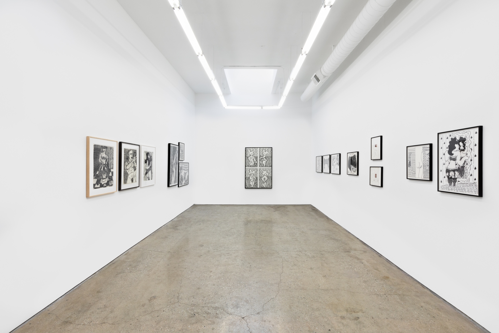 Installation View 1 of Drawings 1964–1991