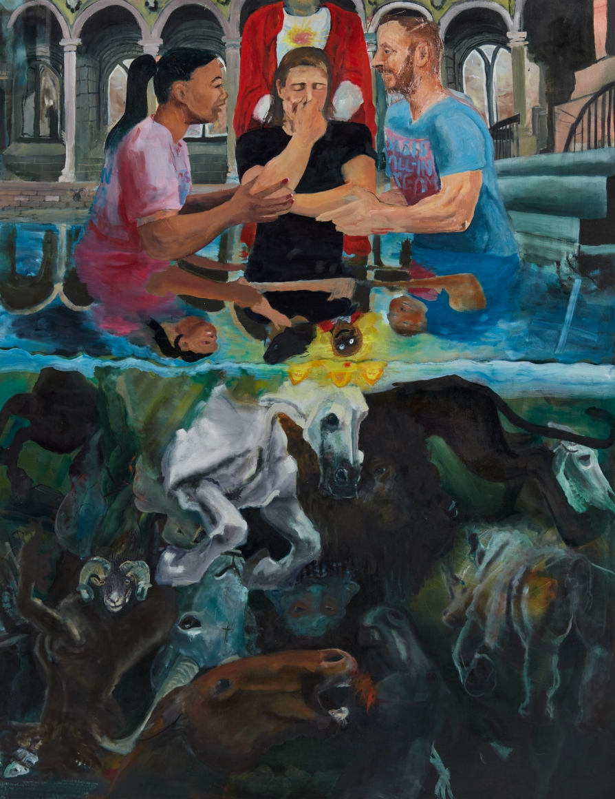 Celeste Dupuy-Spencer Darkness Is Not Dark (Light Shines As Day), 2018 Oil on linen 65 x 50 in 165.1 x 127 cm (CDS18.040)