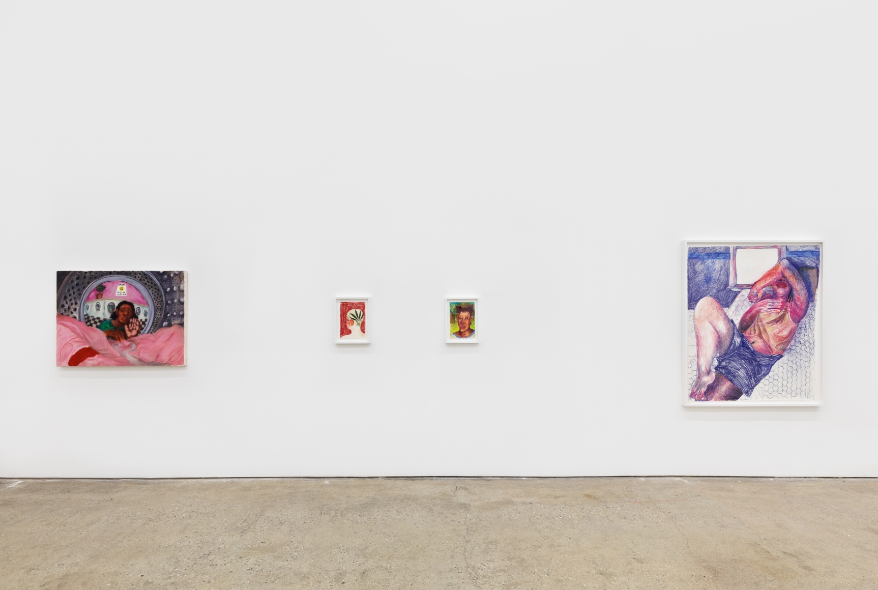 Installation View of Deli Gallery, New York presenting Brianna Rose Brooks: The way things go (November 21–December 19, 2020). Nino Mier Gallery, Los Angeles, CA 2