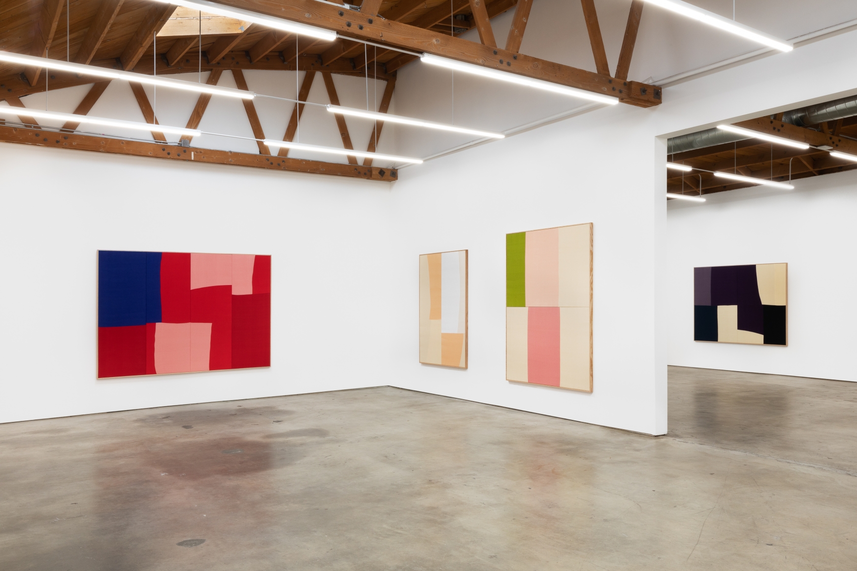 Installation View of Ethan Cook: Arenas (October 24–November 21, 2020). Nino Mier Gallery, Los Angeles, CA
