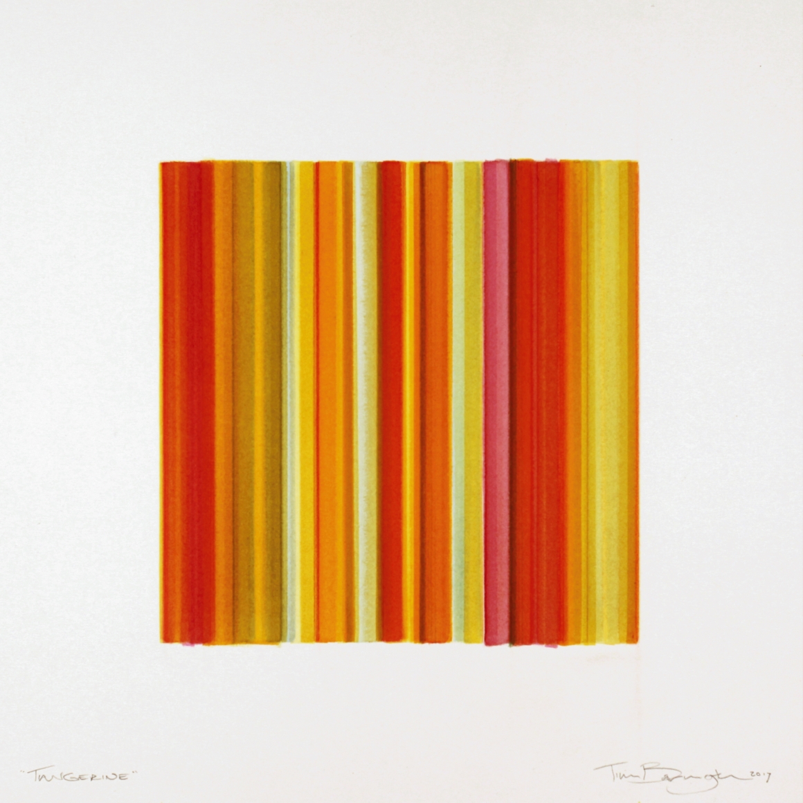 Tangerine, 2017, watercolor on paper