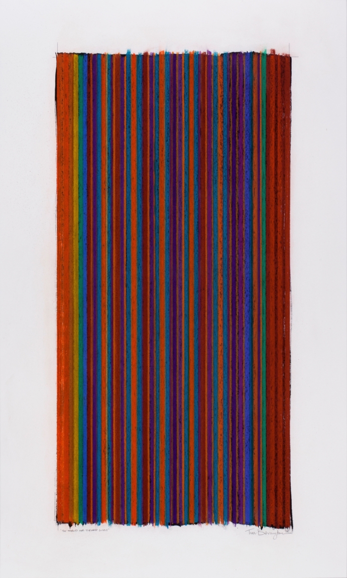 The World has Turned (intro), 2006, pastel, and sumi ink, on Rives BFK paper