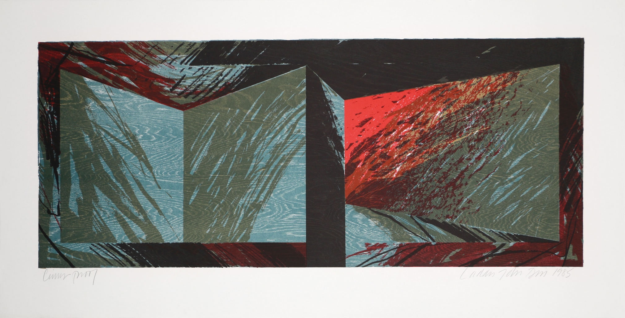 Laddie John Dill Untitled, 1985 Lithograph, woodblock