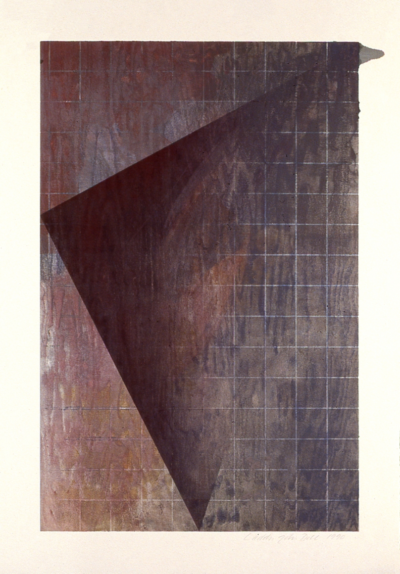 Laddie John Dill, Untitled, 1990, Woodblock monoprint