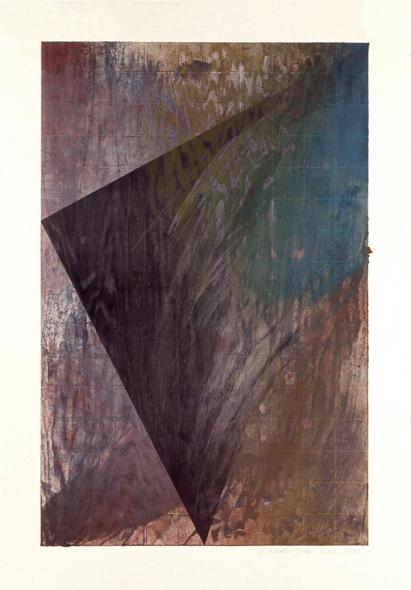 Laddie John Dill, Untitled, 1990, Woodblock monoprint