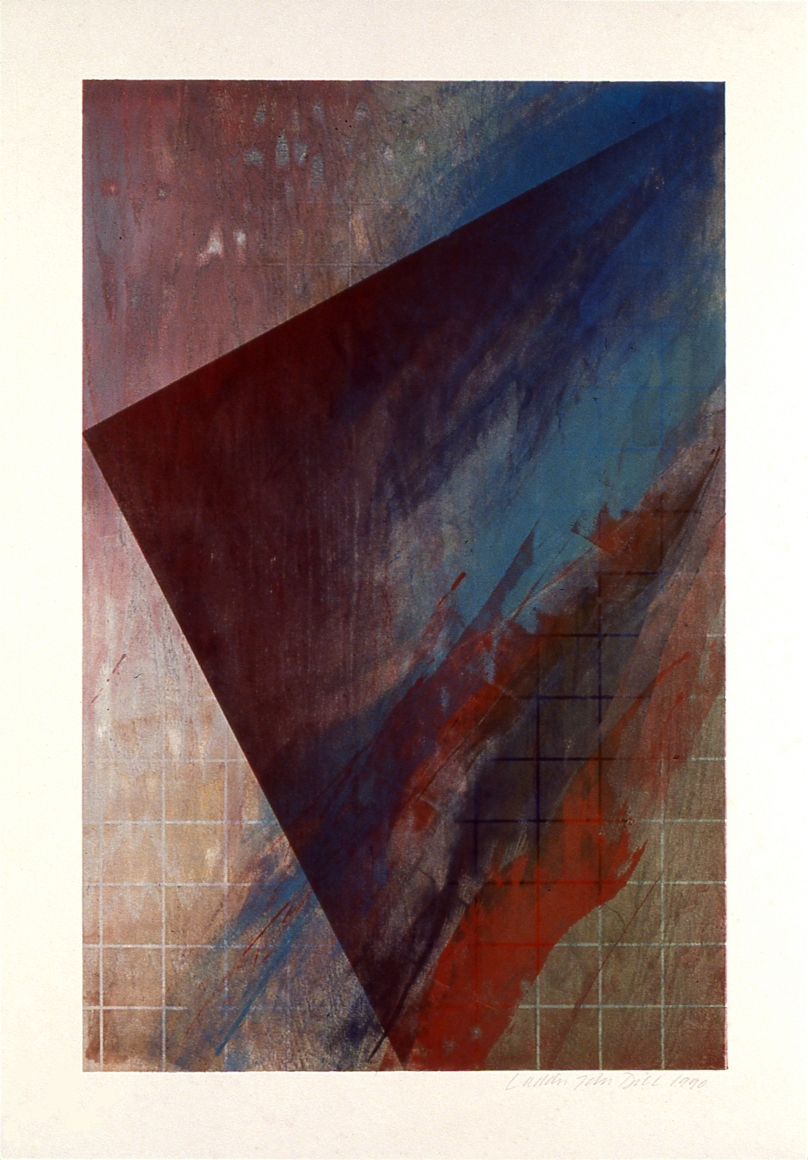 Laddie John Dill, Untitled, 1990, Woodblock monoprint