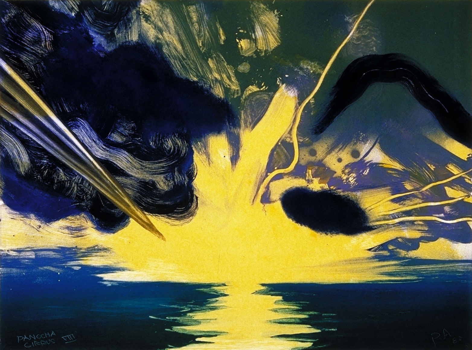 Peter Alexander Panocha Cirrus 1983 Lithographic monoprint
