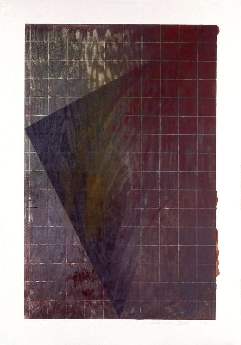 Laddie John Dill, Untitled, 1990, Woodblock monoprint