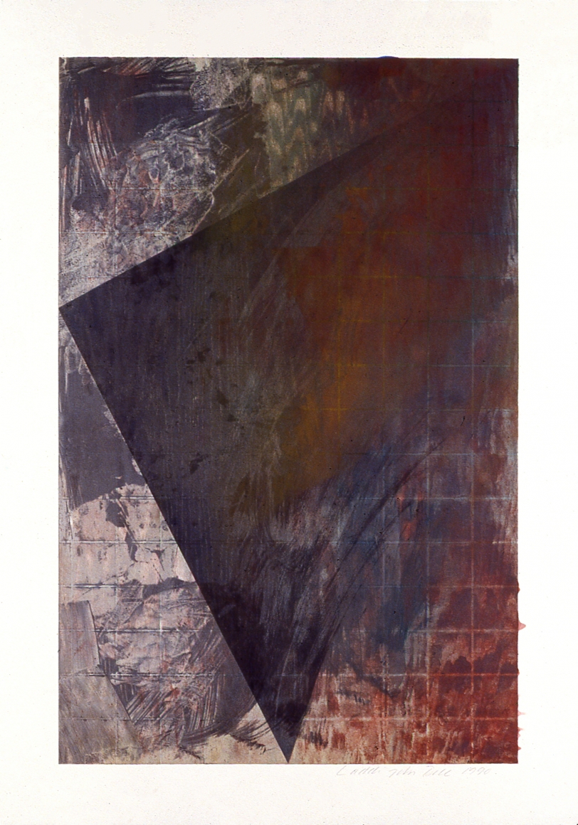 Laddie John Dill, Untitled, 1990, Woodblock monoprint