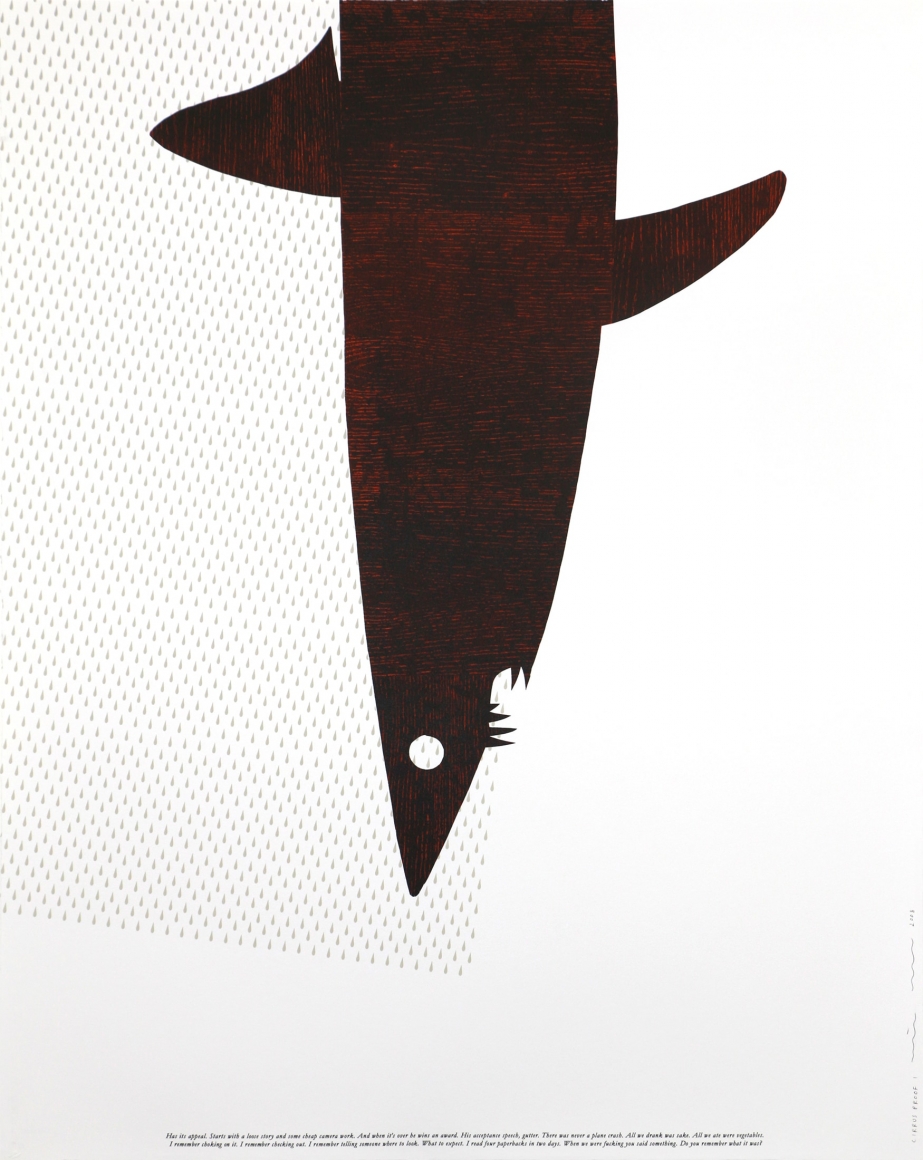 Matthew Brannon Untitled (Red), 2007 Lithograph, silkscreen