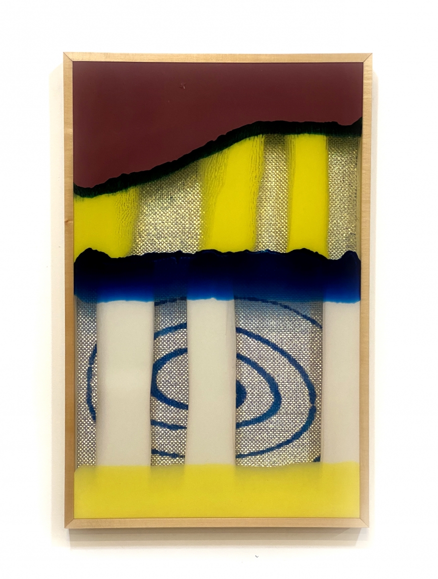 Another Dimension Please, 2019 by Thomas Linder Fiberglass in basswood frame 38 x 25 in. $6500