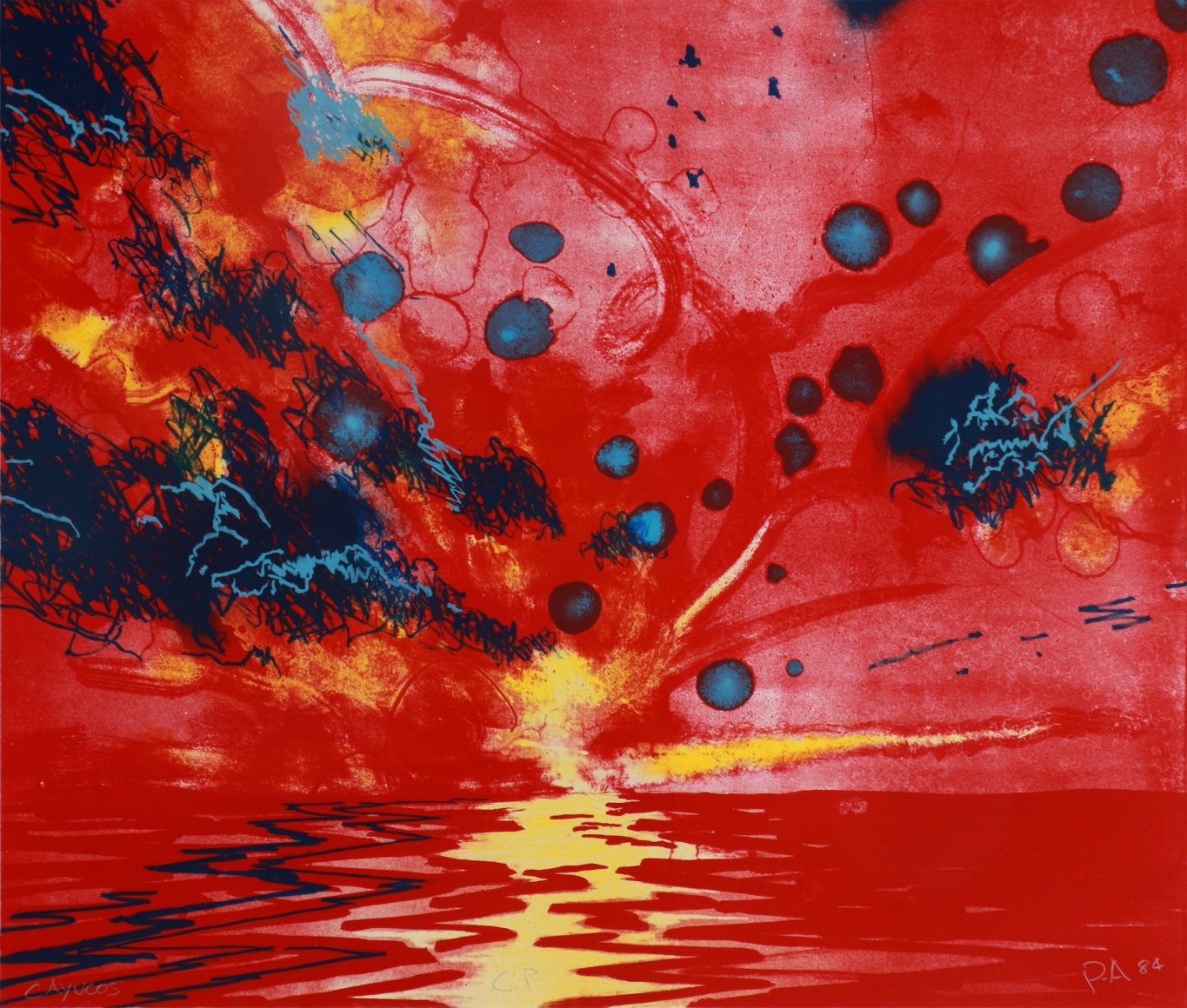 Peter Alexander Cayucos 1984 Lithograph
