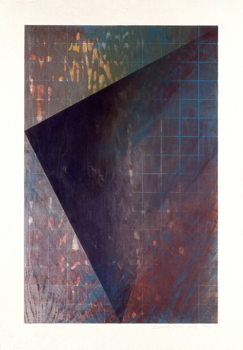 Laddie John Dill, Untitled, 1990, Woodblock monoprint
