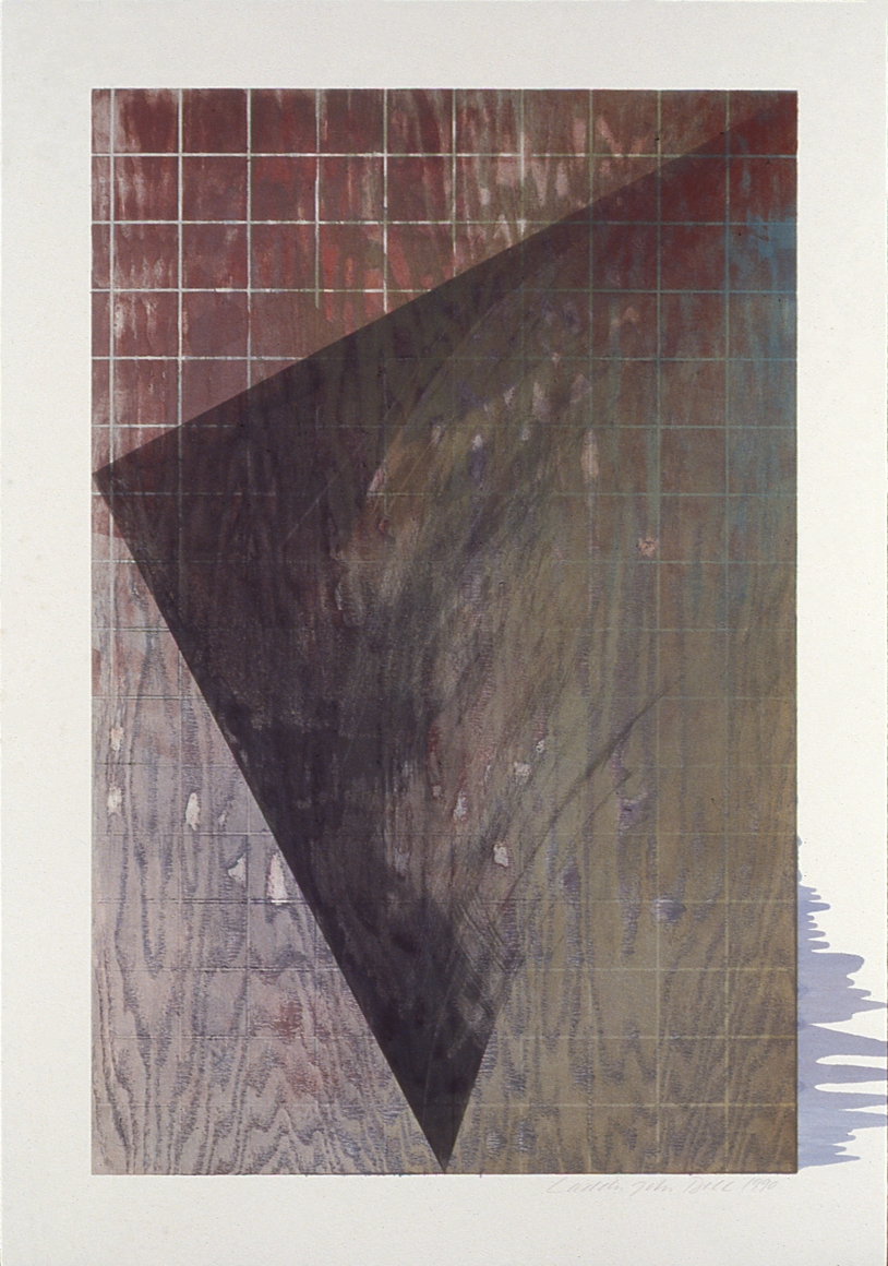 Laddie John Dill, Untitled, 1990, Woodblock monoprint