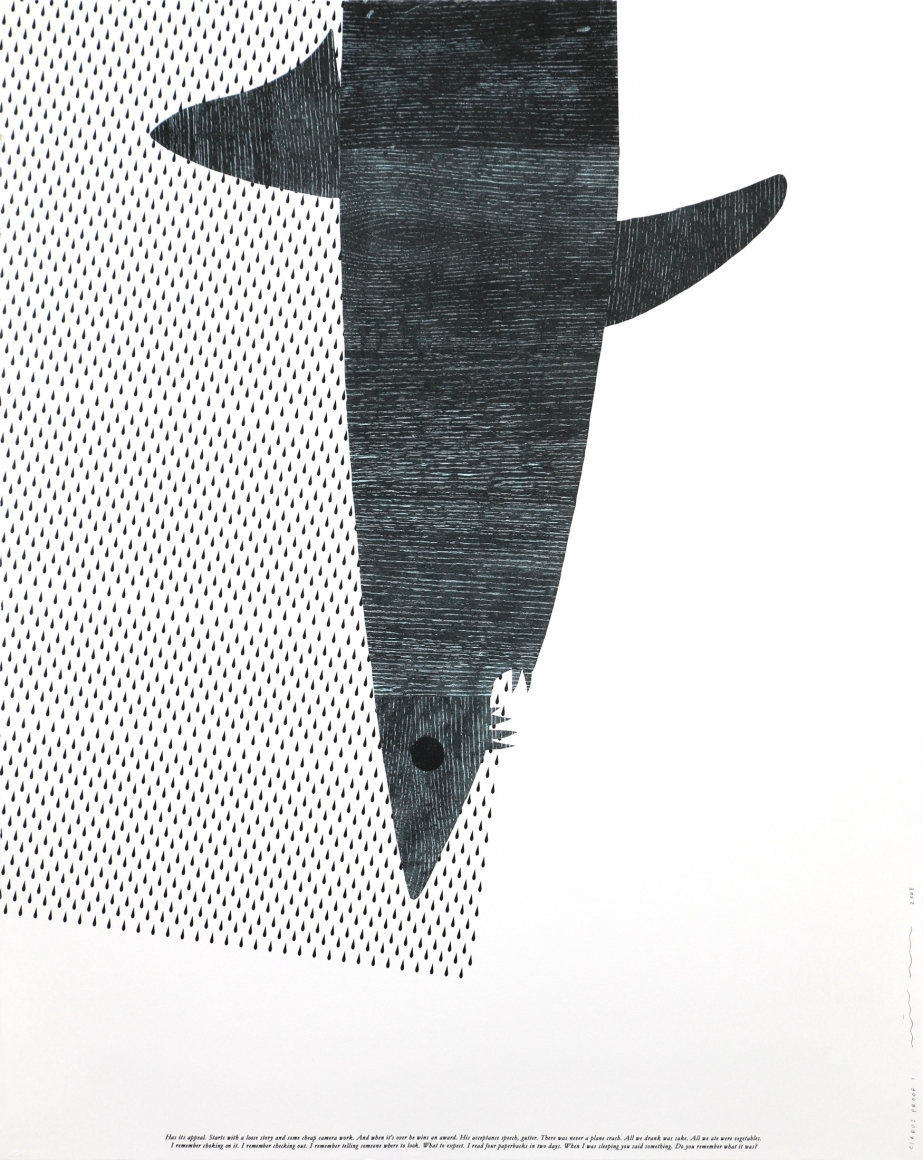 Matthew Brannon Untitled (Blue), 2007 Lithograph, silkscreen