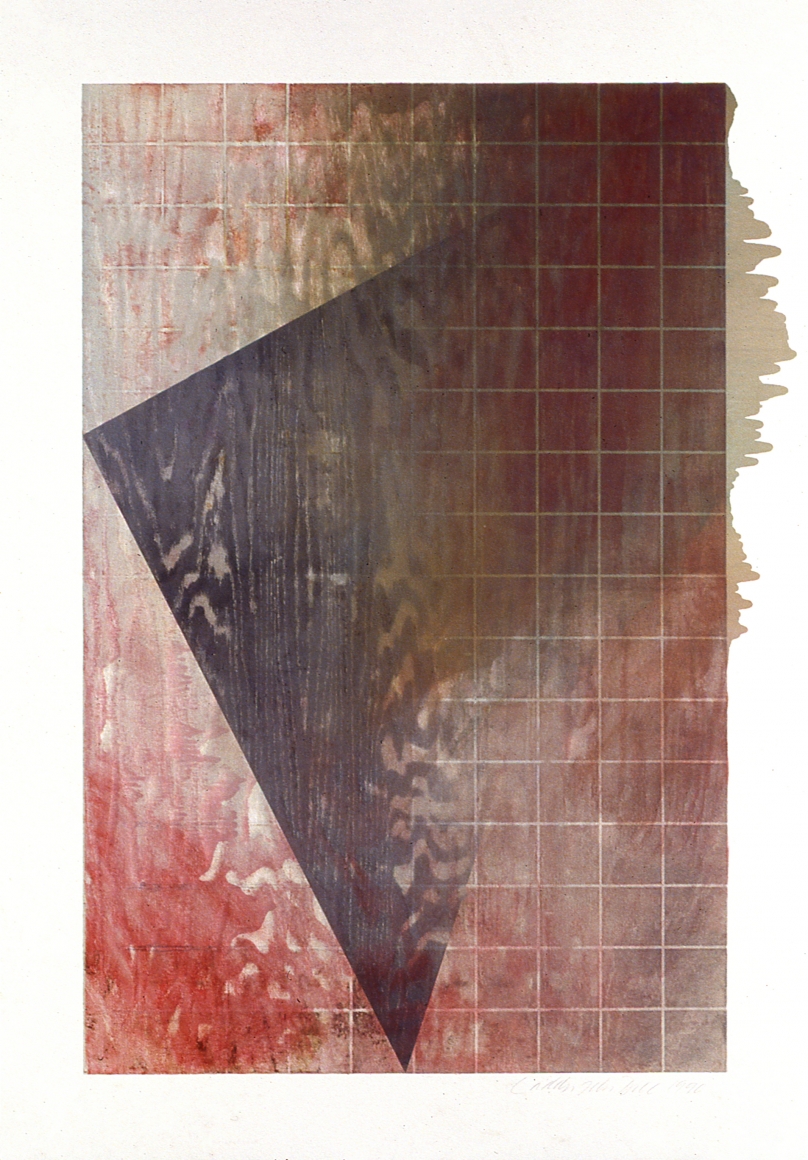 Laddie John Dill, Untitled, 1990, Woodblock monoprint