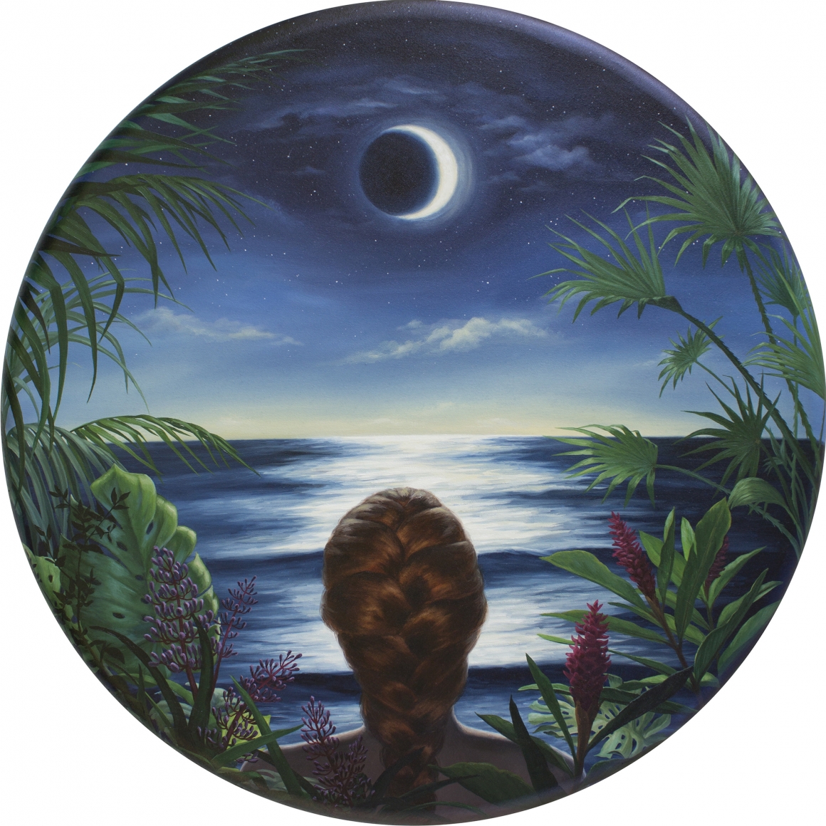 ALONSA GUEVARA Self Portrait Facing the Moon, 2020