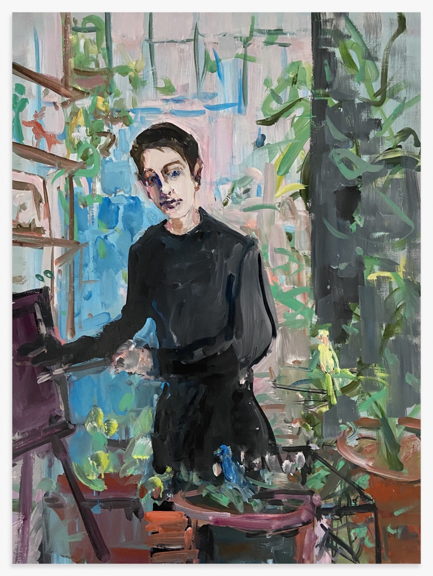 DEBORAH BROWN Self-Portrait with Glass Block, 2020