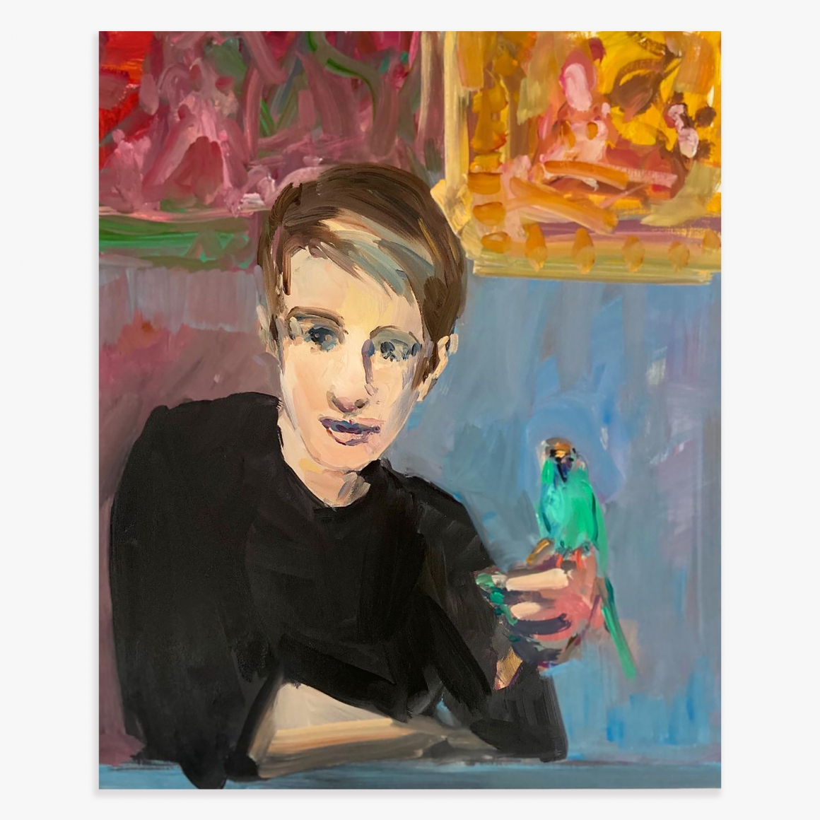 DEBORAH BROWN Self-Portrait with The Turk and Naughty Nautical Nail Polish, 2020