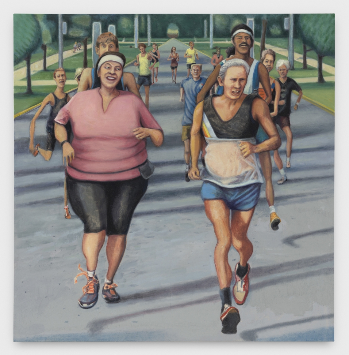 ROB THOM Runners in Park, 2020