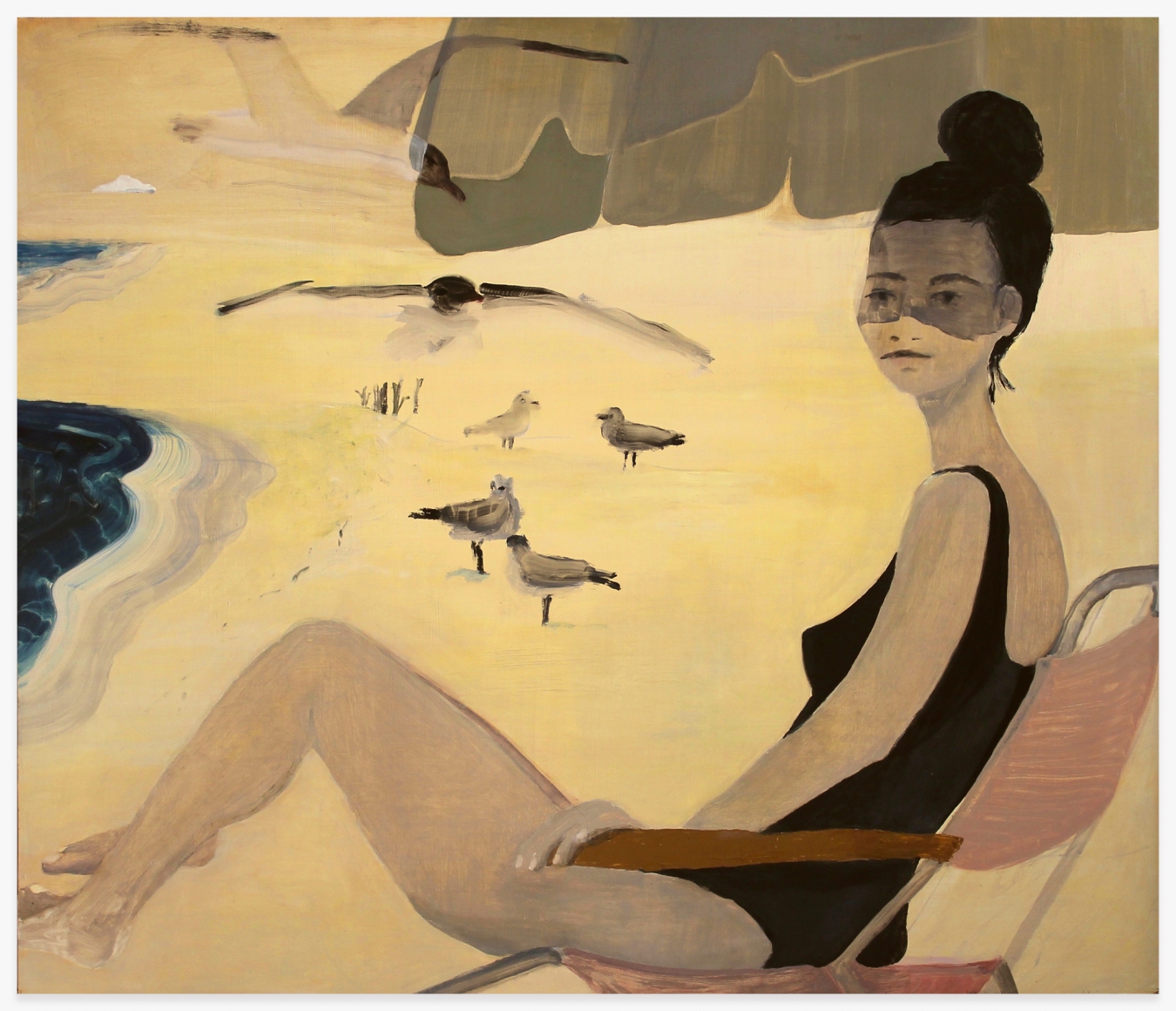 AUBREY LEVINTHAL Beach Lady with Cloud, 2020